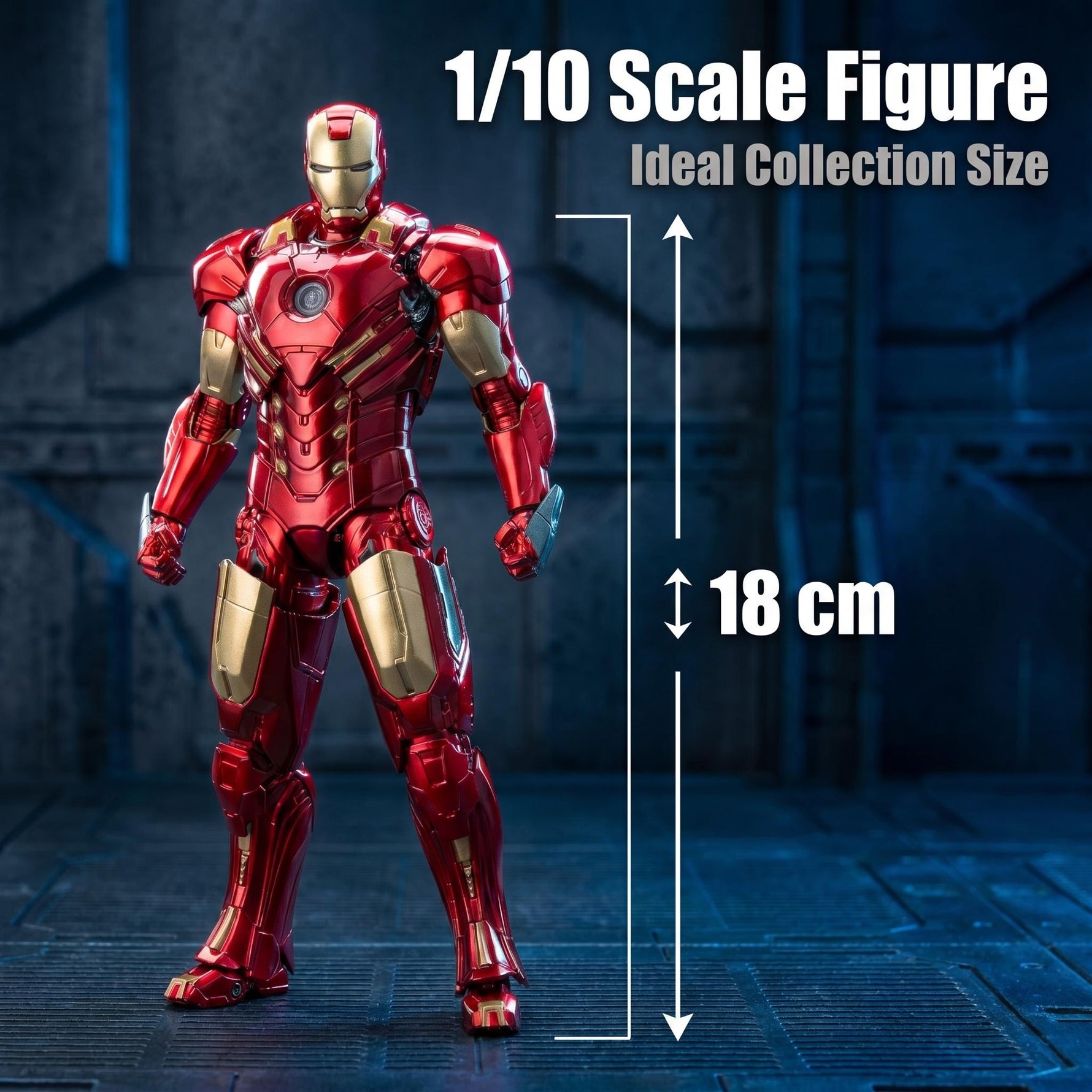 中動玩具（ZDTOYS） 1/10 非発光アイアンマンMK8 1906-08 キャラクター
