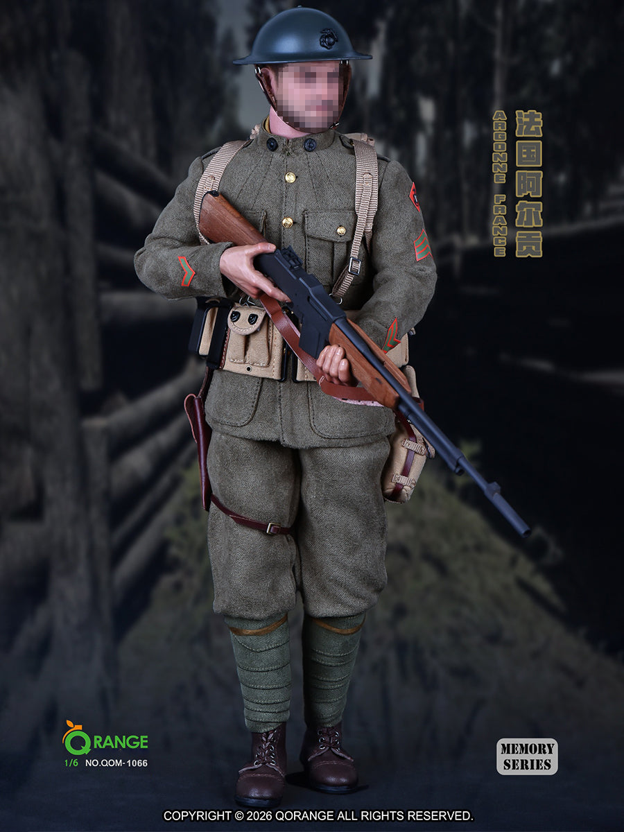 HiPlay QORANGE QOTOYS 1/6 USMC 第1師団 第5海兵連隊 アルゴンヌ戦線 フランス 1918 QOM-1066 男性 フィギュア用 アクセサリー 付属品