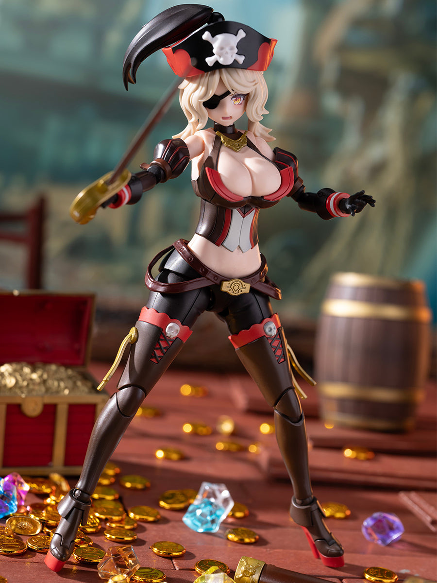 HiPlay BORDER ボーダー模型 BA003 パイレーツ・アン女王 美少女 色分け済みプラモデル 組み立てキット