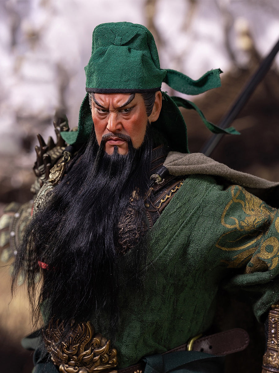 HiPlay FZ Art studio 1/6 猛将伝 - 蜀編 - 五虎大将 関羽 関雲長 FZ036 可動眼 ヘッド ドール用 頭 ハンドメイド植毛 塗装済み