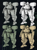 HiPlay Three zero 1/100 機甲戦線 ガシャポンモデル 第一弾 PARACRAX MER0466W0 色分け済みプラモデル 組み立てキット