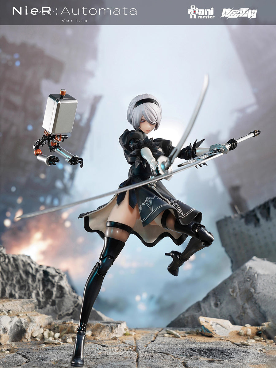 HiPlay 核金重構 (Nuclear Gold Reconstruction) 『ニーア オートマタ Ver1.1a』2B 1/9 可動フィギュア　美少女　塗装済み 完成品