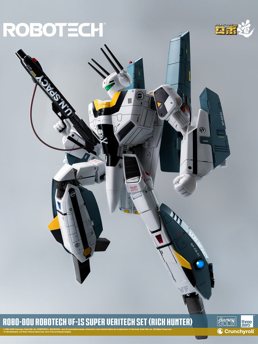 HiPlay Threezero 1/72 ロボ道 『超時空要塞マクロス』 VF-1S スーパー・バリテック セット リック・ハンター 3Z03070W0 可動フィギュア 塗装済み 完成品