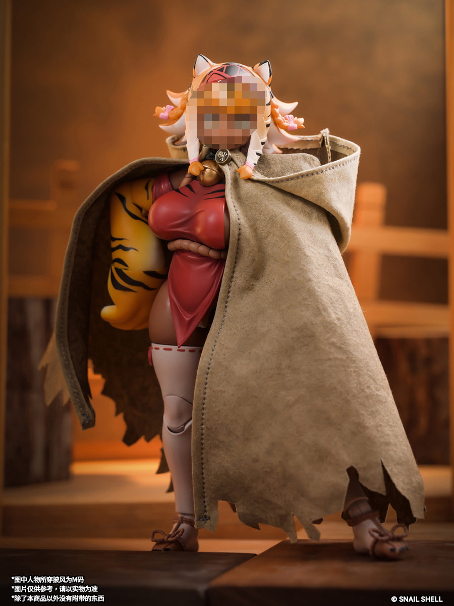 HiPlay 蝸の殻 Snail Shell ウェザリングフード付きマント デザート 女性 フィギュア用 服 洋服 セット