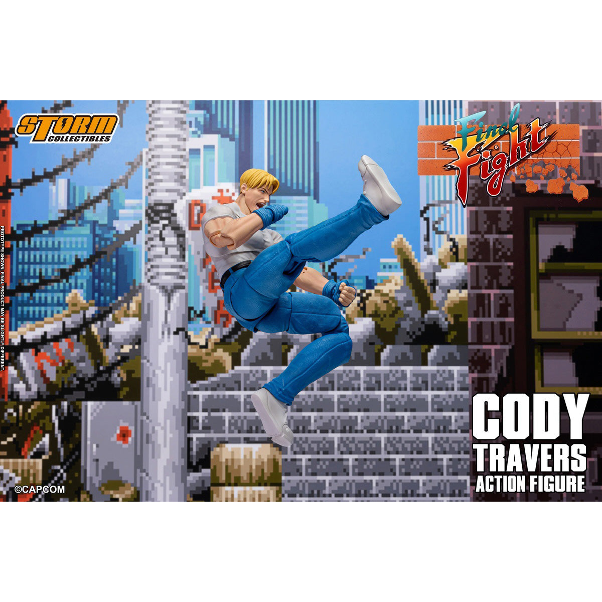 HiPlay Storm Collectibles クラシックアーケード 『ファイナルファイト』 コーディー・トラバース CAFF02 可動フィギュア 塗装済み 完成品 アクションフィギュア