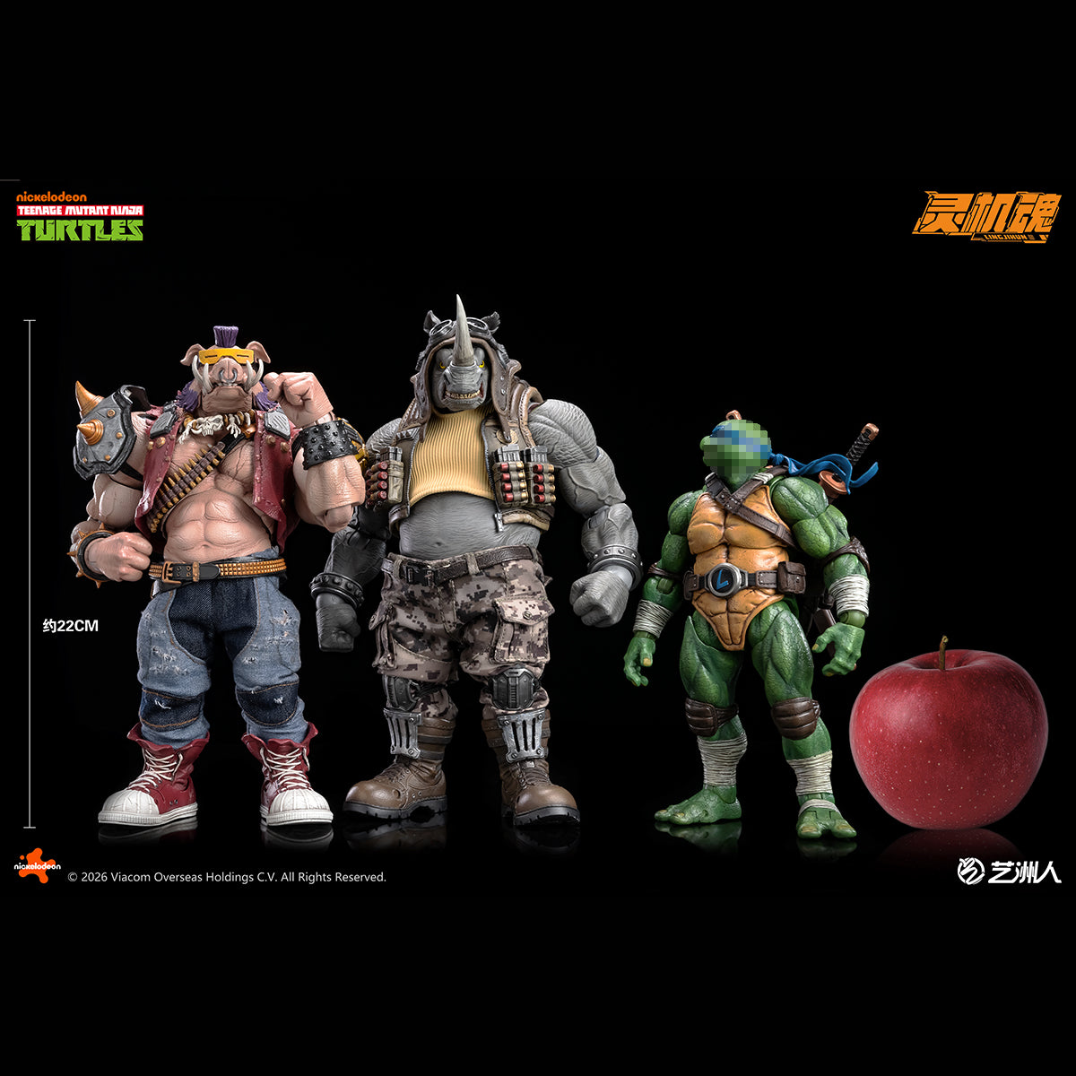 HiPlay 霊機魂 1/10 ビーバップ & ライノ ロックステディ 可動フィギュア 塗装済み 完成品