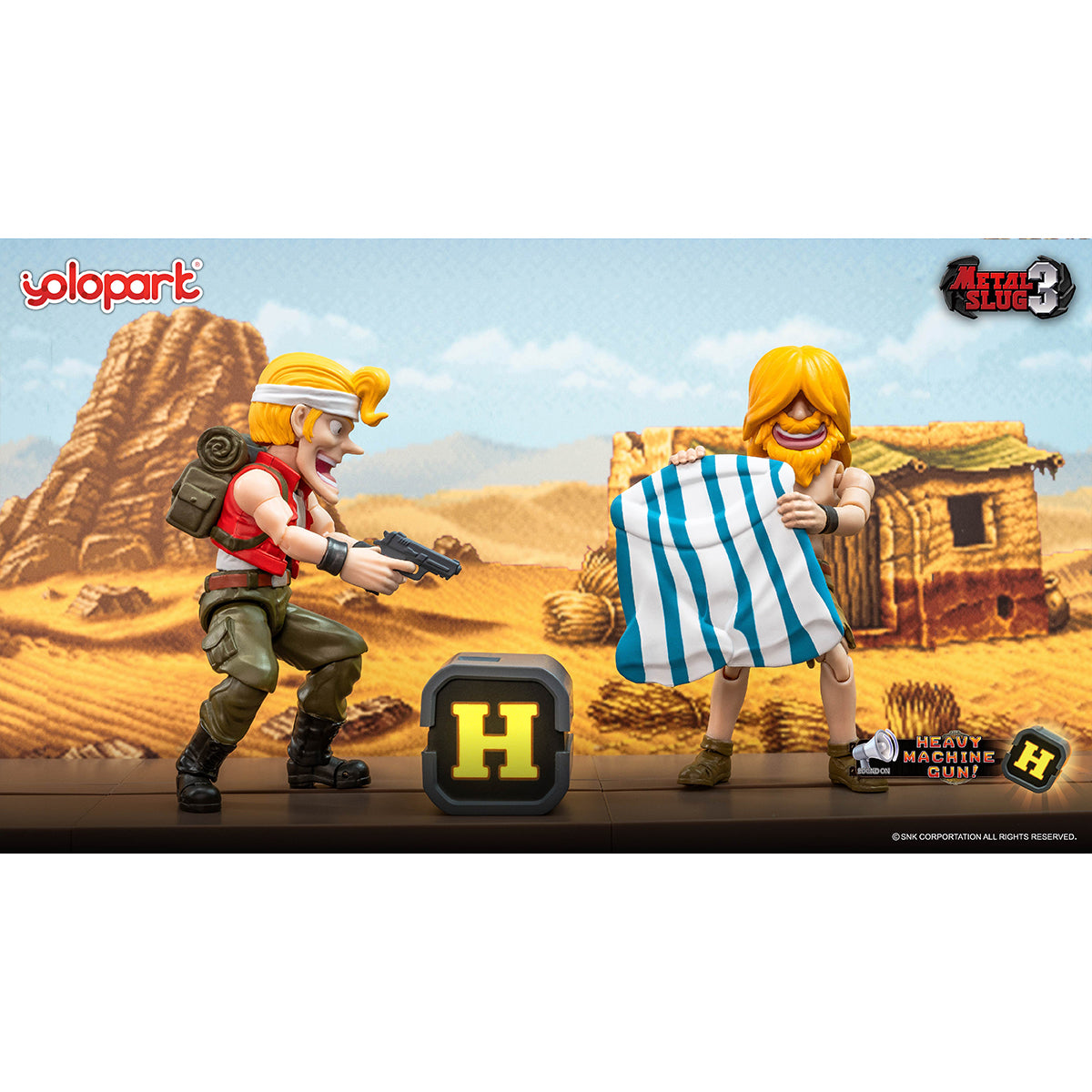 HiPlay Yolopark AMK MINI Pro メタルスラッグ3 第1弾 色分け済みプラモデル 組み立てキット