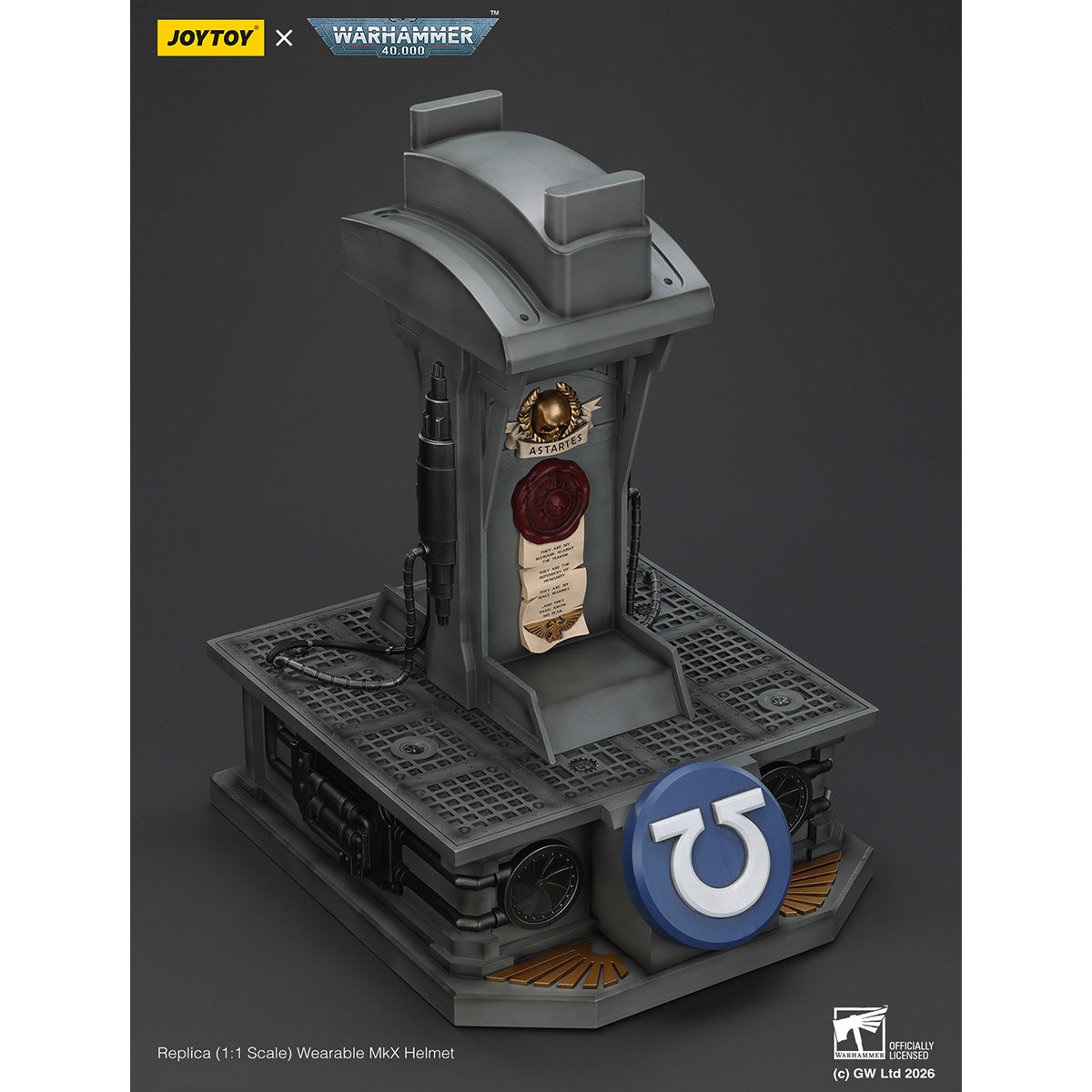 HiPlay JOYTOY 1/1 ウルトラマリーン MkX ヘルメット 塗装済み 完成品