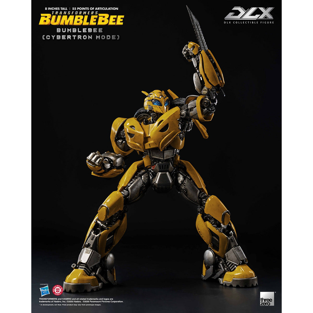 Threezero トランスフォーマー/バンブルビー DLX バンブルビー (サイバトロンモード) 3Z10490W0 可動フィギュア 塗装済み 完成品