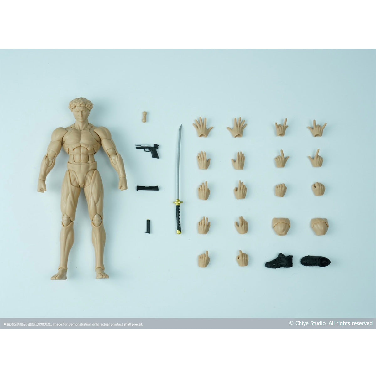 HiPlay 馳野スタジオ 1/12 可動男素体 関節素体 ボディ フィギュア 細マッチョ体型 超可動