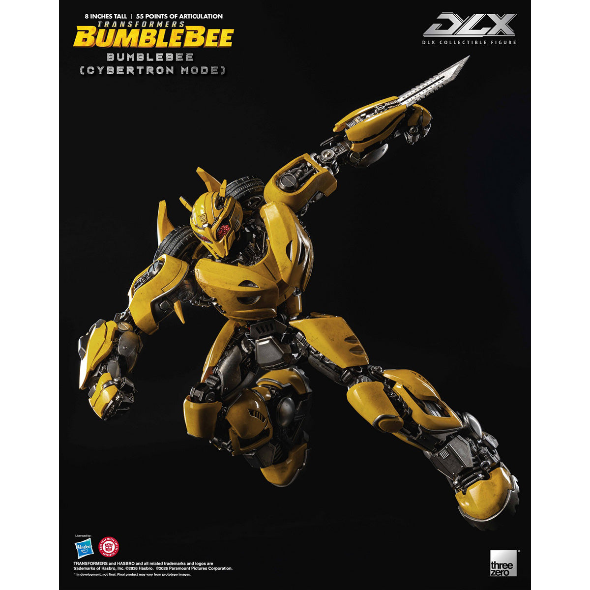 Threezero トランスフォーマー/バンブルビー DLX バンブルビー (サイバトロンモード) 3Z10490W0 可動フィギュア 塗装済み 完成品