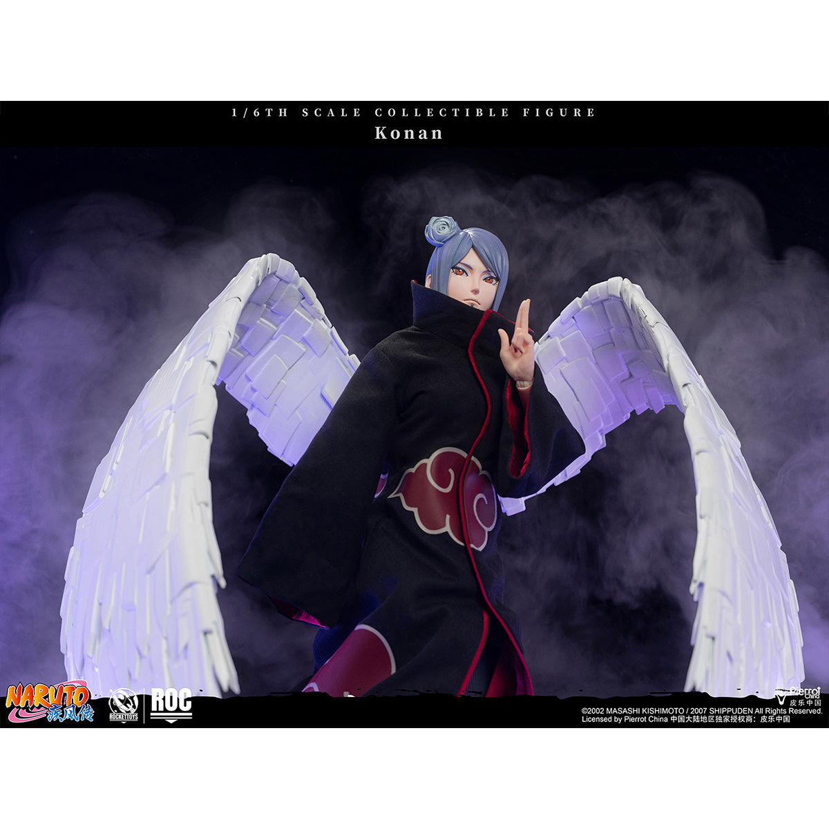 HiPlay ROCKET TOYS 1/6 NARUTO ナルト ROC-023 Konan 小南 可動フィギュア 塗装済み 完成品 アクションフィギュア
