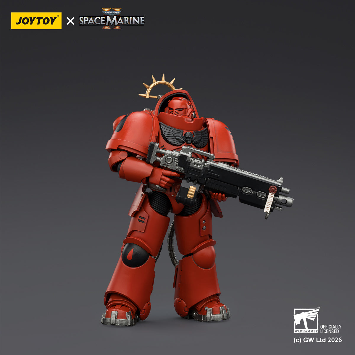 HiPlay JOYTOY 1/18 ウォーハンマー40,000（ゲーム版）ヘヴィ・インターセッサー  ヘヴィ・ボルトライフル＆ボルトピストル装備 可動フィギュア 塗装済み 完成品
