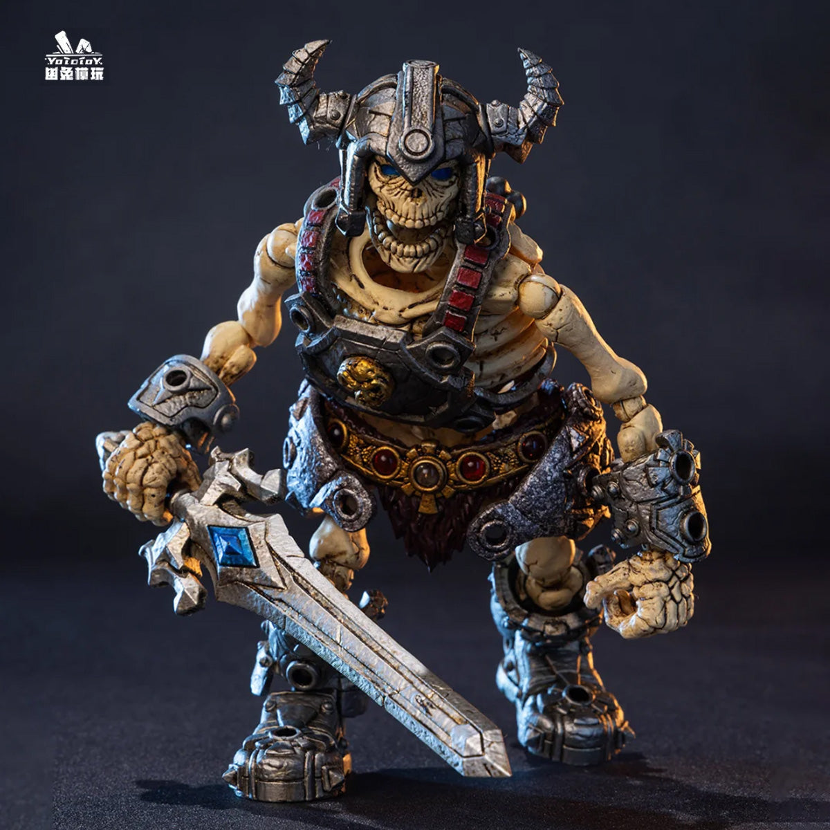 幽兎モデル 1/12 骸骨狂戦士 YTSS-004 可動フィギュア 塗装済み 完成品