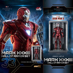 ZDTOYS 1/10 アイアンマン 格納庫 ホール・オブ・アーマー 2.0 セット MK31-MK40 1910-31-40