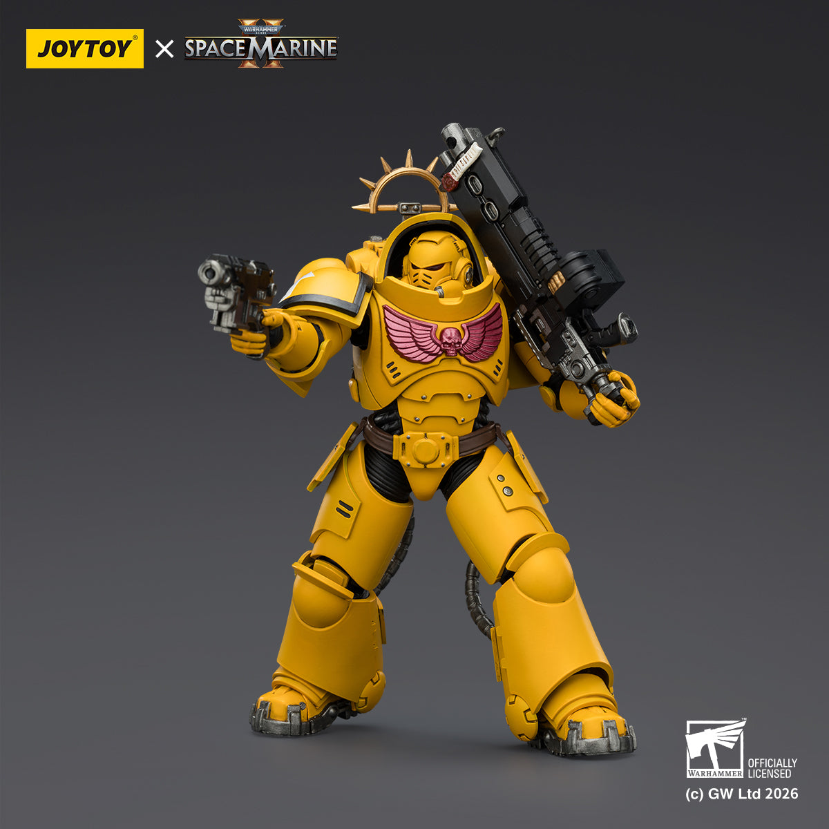 HiPlay JOYTOY 1/18 ウォーハンマー40,000（ゲーム版）ヘヴィ・インターセッサー  ヘヴィ・ボルトライフル＆ボルトピストル装備 可動フィギュア 塗装済み 完成品