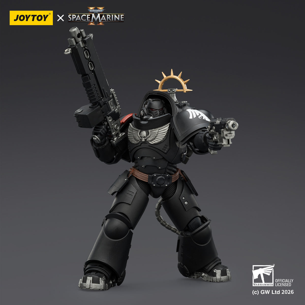 HiPlay JOYTOY 1/18 ウォーハンマー40,000（ゲーム版）ヘヴィ・インターセッサー  ヘヴィ・ボルトライフル＆ボルトピストル装備 可動フィギュア 塗装済み 完成品