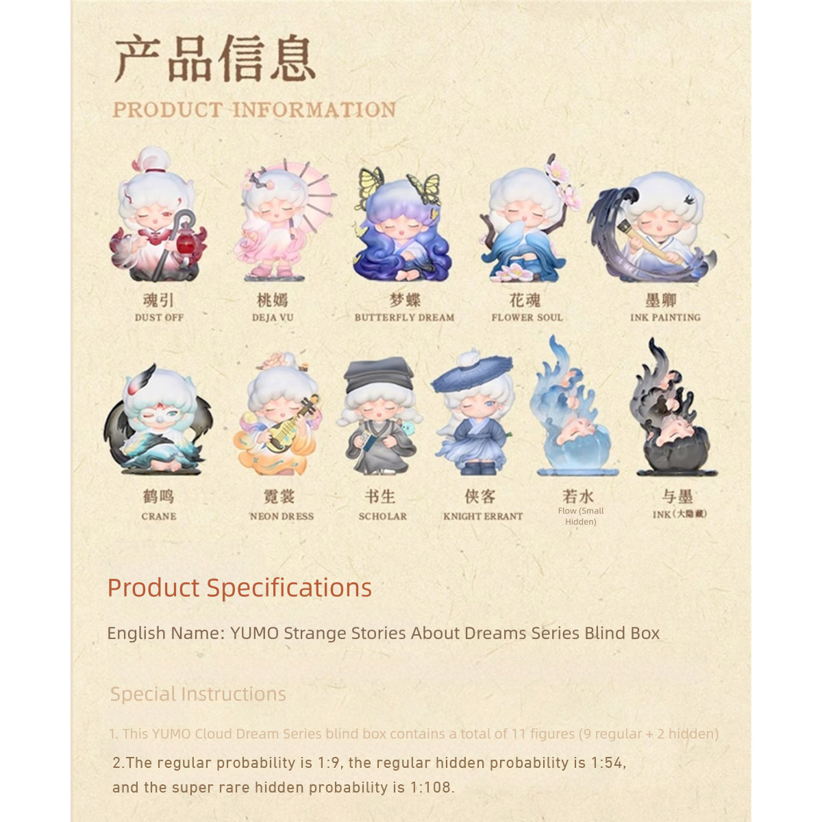 HiPlay JOTOYS YUMO 雲夢怪異譚 ブラインドボックス
