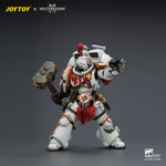 JOYTOY 1/18 ゲーム版 ホワイトスカー アサルト・インターセッサー・チャンピオン サンダーハンマーとボルトピストル装備 JT04407 可動フィギュア 塗装済み 完成品