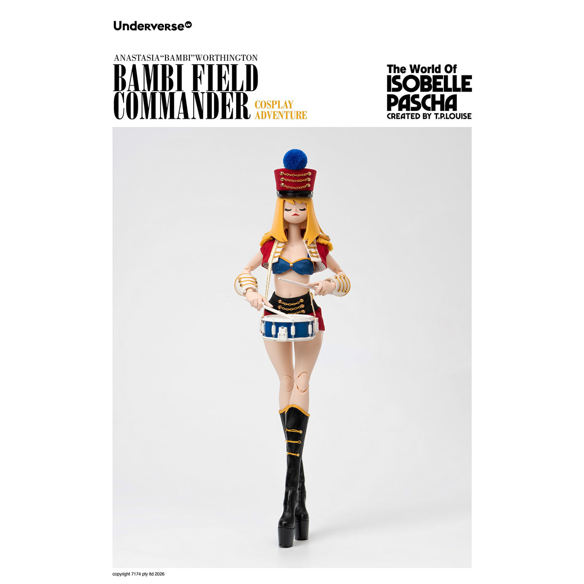 Underverse 1/6 ザ・ワールド・オブ・イゾベル・パシャ フィールド・コマンダー バンビ UV202615-1