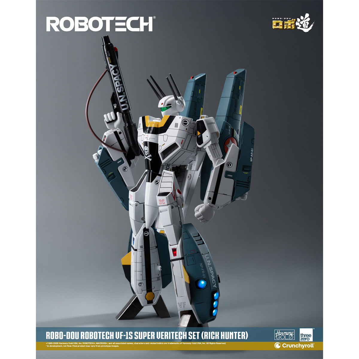 HiPlay Threezero 1/72 ロボ道 『超時空要塞マクロス』 VF-1S スーパー・バリテック セット リック・ハンター 3Z03070W0 可動フィギュア 塗装済み 完成品