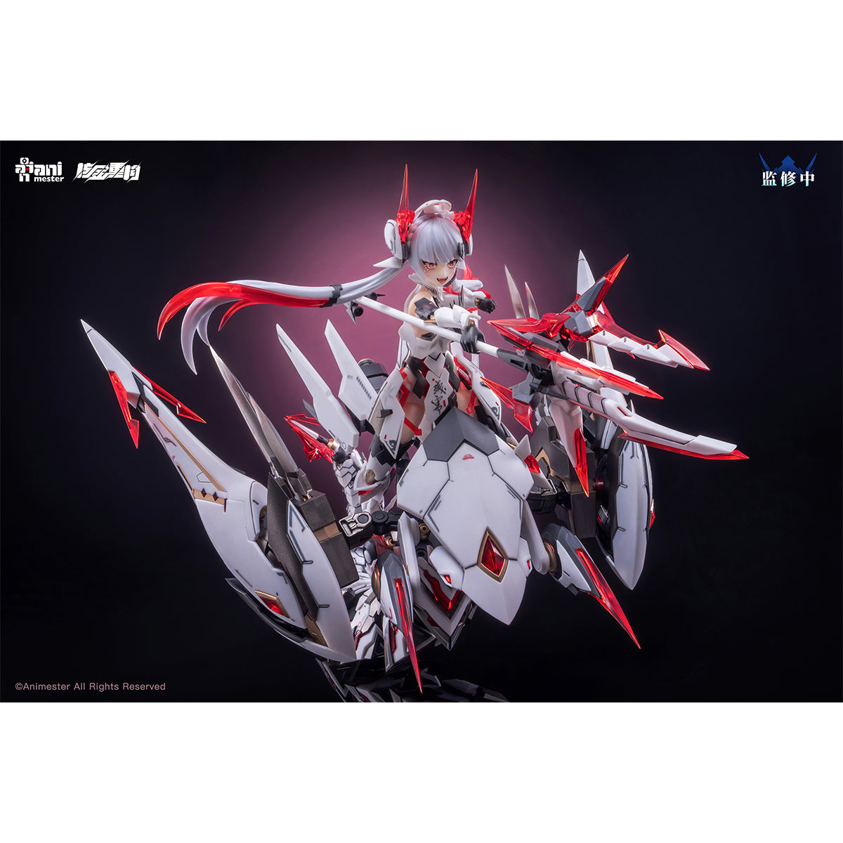 HiPlay 核金重構 (Nuclear Gold Reconstruction) 「紫微星·白」白蛇機娘 初回 1/12 スケール 色分け済み プラモデル 組み立てキット　美少女