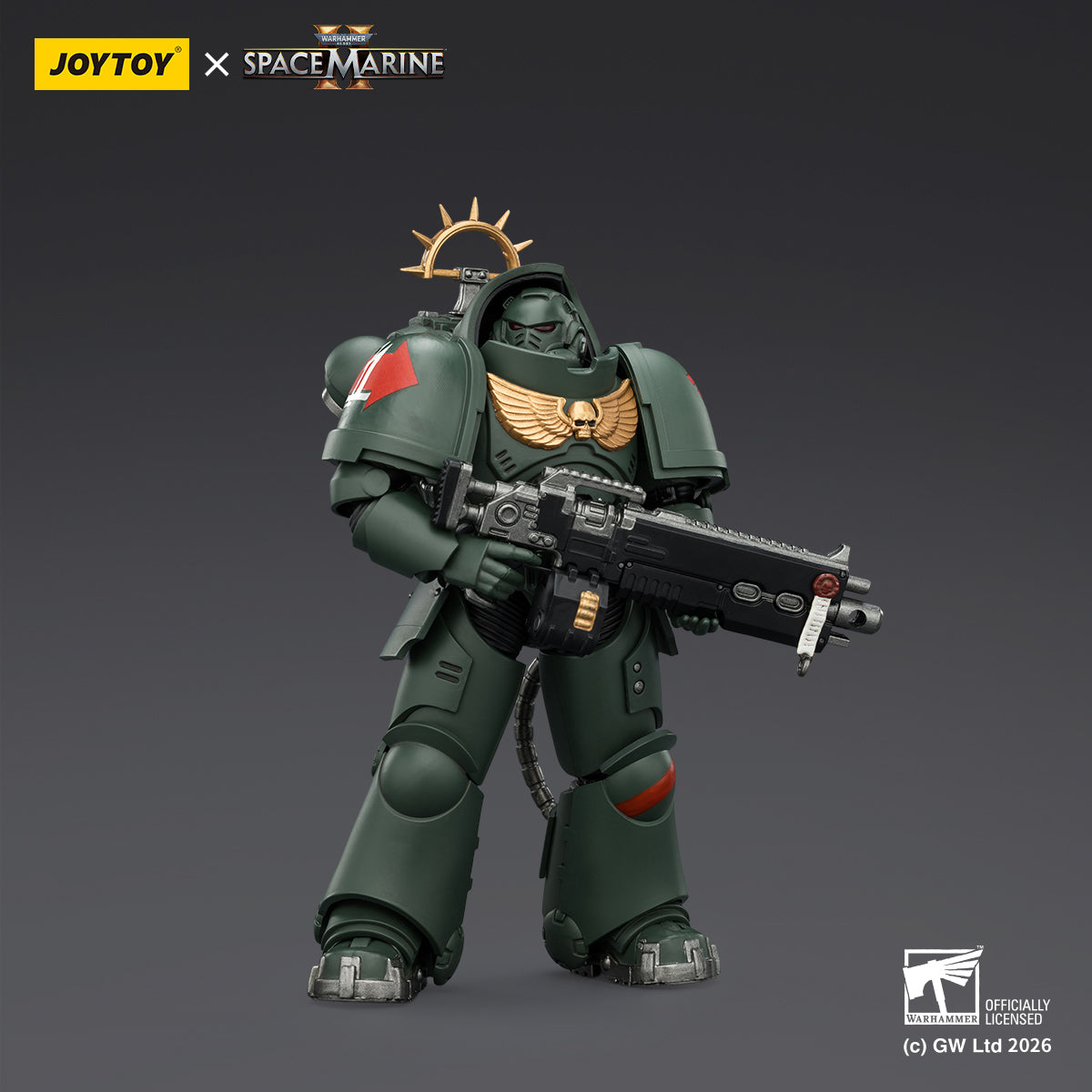 HiPlay JOYTOY 1/18 ウォーハンマー40,000（ゲーム版）ヘヴィ・インターセッサー  ヘヴィ・ボルトライフル＆ボルトピストル装備 可動フィギュア 塗装済み 完成品