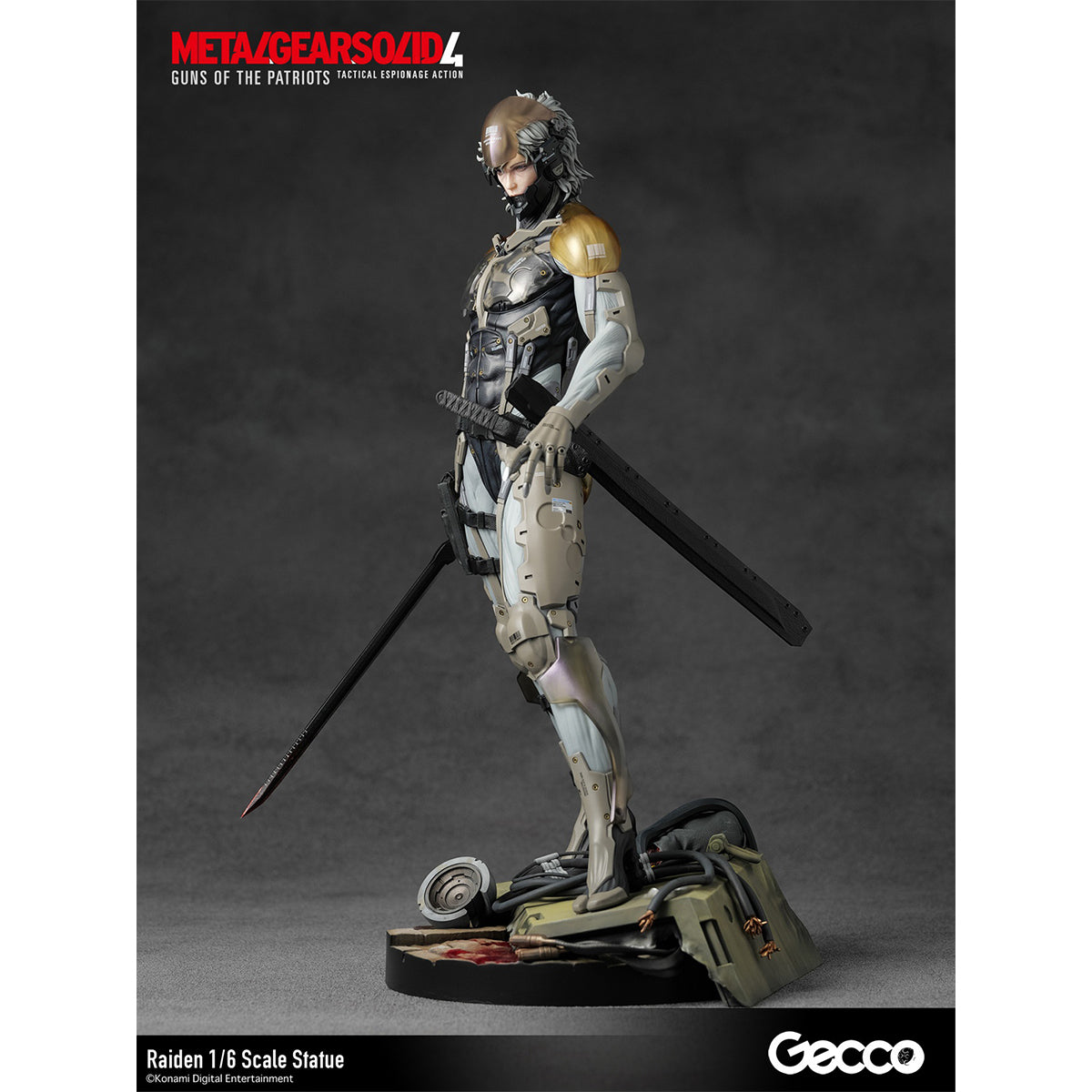 HiPlay Gecco 1/6 GEAR SOLID 4 GUNS OF THE PATRIOTS 雷電 46738GC 塗装済み完成品フィギュア
