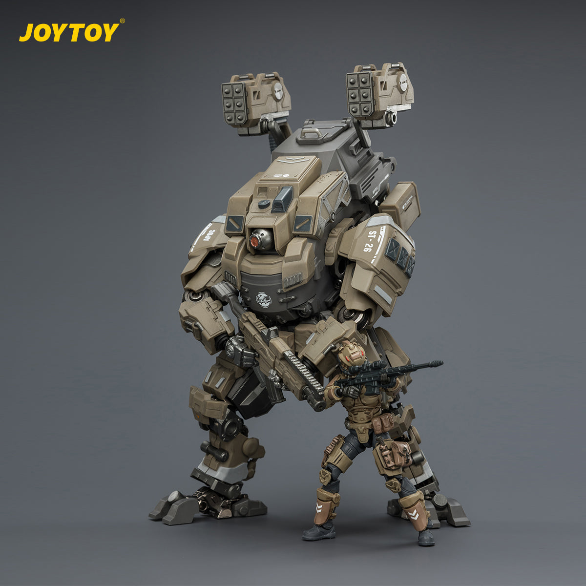 HiPlay JOYTOY 1/25 天啓シリーズ 極宙 火力支援型メカ ＆ UNSC メディック アカシア 可動フィギュア 塗装済み 完成品