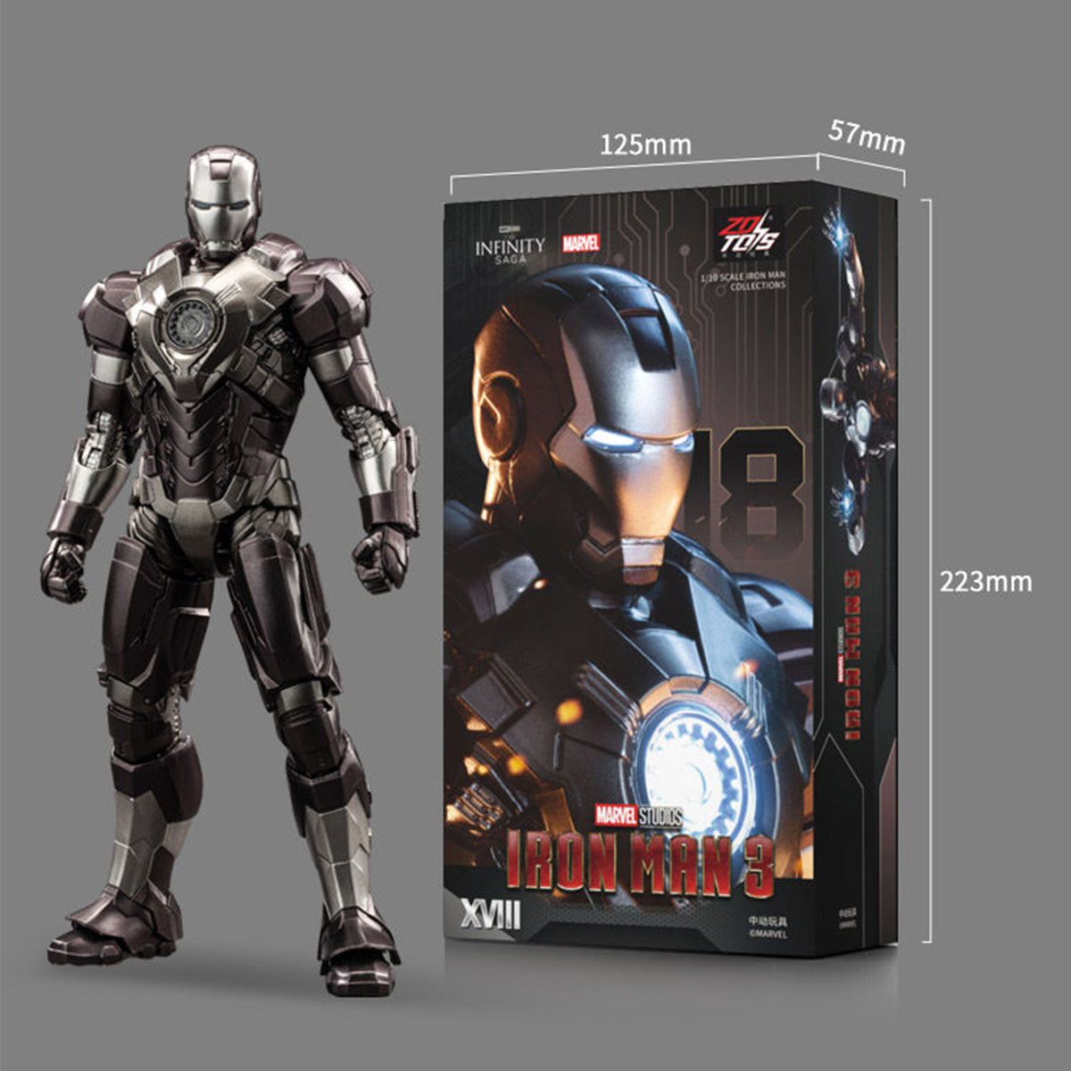 ZDTOYS 1/10 アイアンマン 非発光版 1906