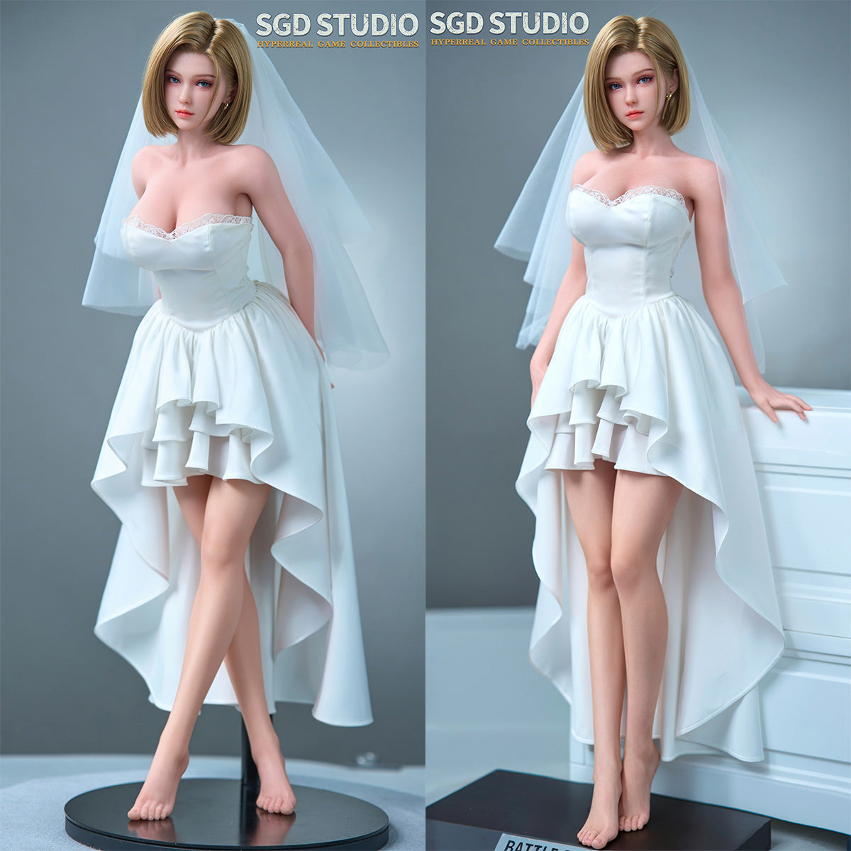 SGD STUDIO 1/3 金髪戦闘少女 SGD-008 可動眼 植毛タイプ キャラクター シームレス素体 ボディ