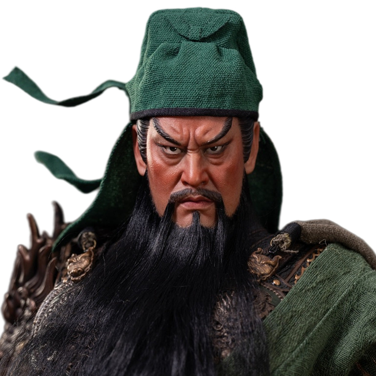 HiPlay FZ Art studio 1/6 猛将伝 - 蜀編 - 五虎大将 関羽 関雲長 FZ036 可動眼 ヘッド ドール用 頭 ハンドメイド植毛 塗装済み