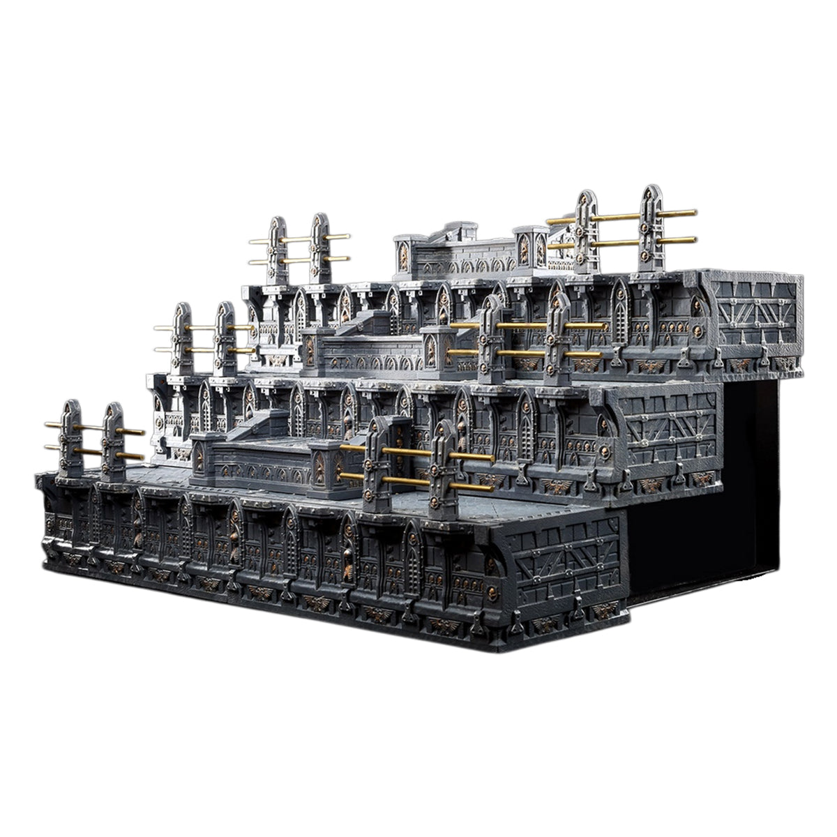 HiPlay 猩嵐工房 鋼鉄鋳造 2.0 階段式 無限連結 ディスプレイスタンド GT006 フィギュア用 地台 スタンド ディスプレイ ベース　塗装済み 完成品