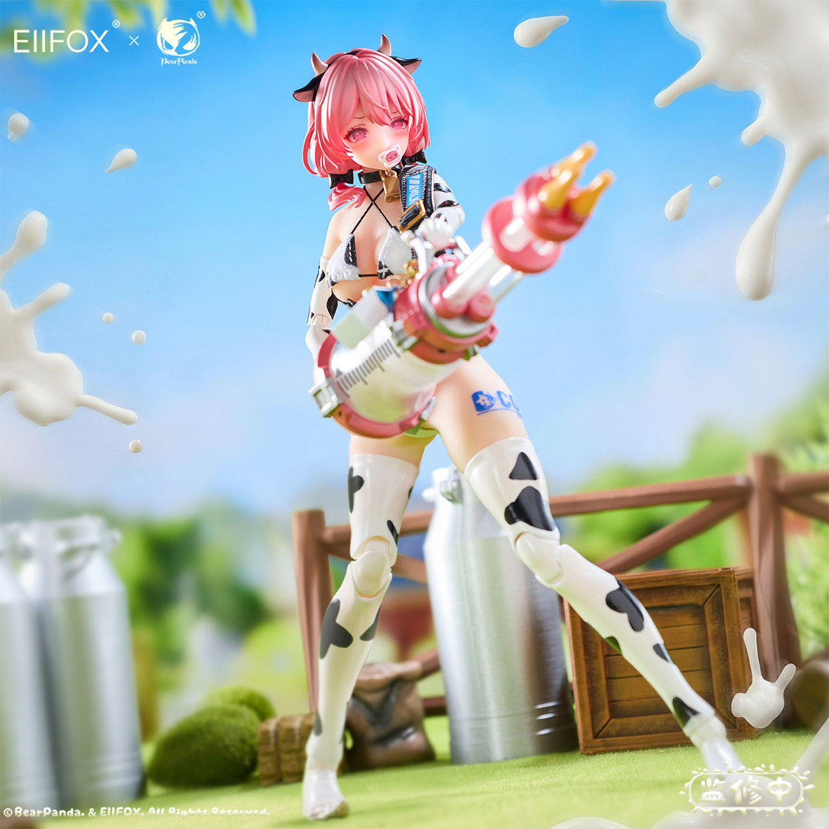 HiPlay Eiifox × BearPanda 1/8 デアリー カウ MoMo 可動フィギュア 塗装済み 完成品 美少女