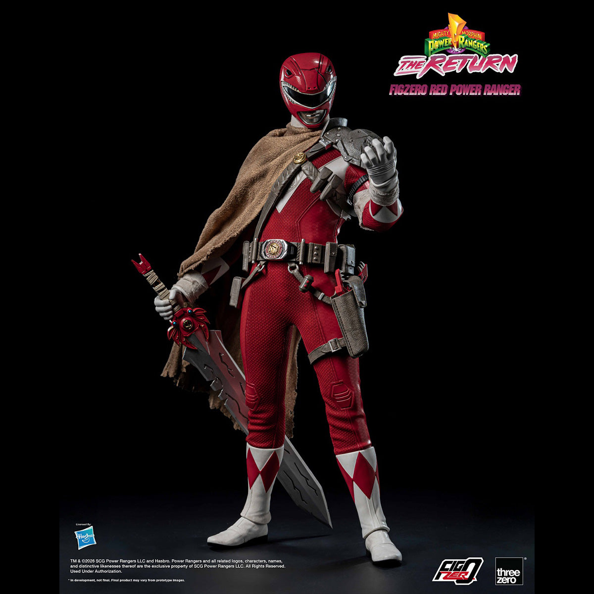 Threezero 1/6 マイティ・モーフィン・パワーレンジャー：ワンス＆オールウェイズ レッドレンジャー 3Z10200W0 可動フィギュア 塗装済み 完成品