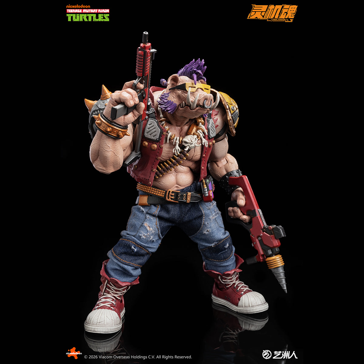 HiPlay 霊機魂 1/10 ビーバップ & ライノ ロックステディ 可動フィギュア 塗装済み 完成品