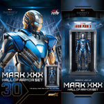 ZDTOYS 1/10 アイアンマン 格納庫 ホール・オブ・アーマー 2.0 セット MK21-MK30 1910-21-30