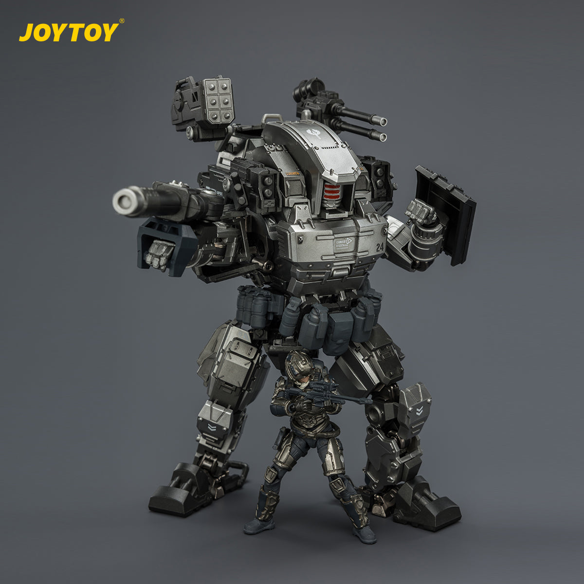 HiPlay JOYTOY 1/25 天啓シリーズ 雷神2号 突撃型メカ ＆ 鋼騎小隊 スカウト ミスト 可動フィギュア 塗装済み 完成品
