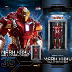 ZDTOYS 1/10 アイアンマン 格納庫 ホール・オブ・アーマー 2.0 セット MK31-MK40 1910-31-40