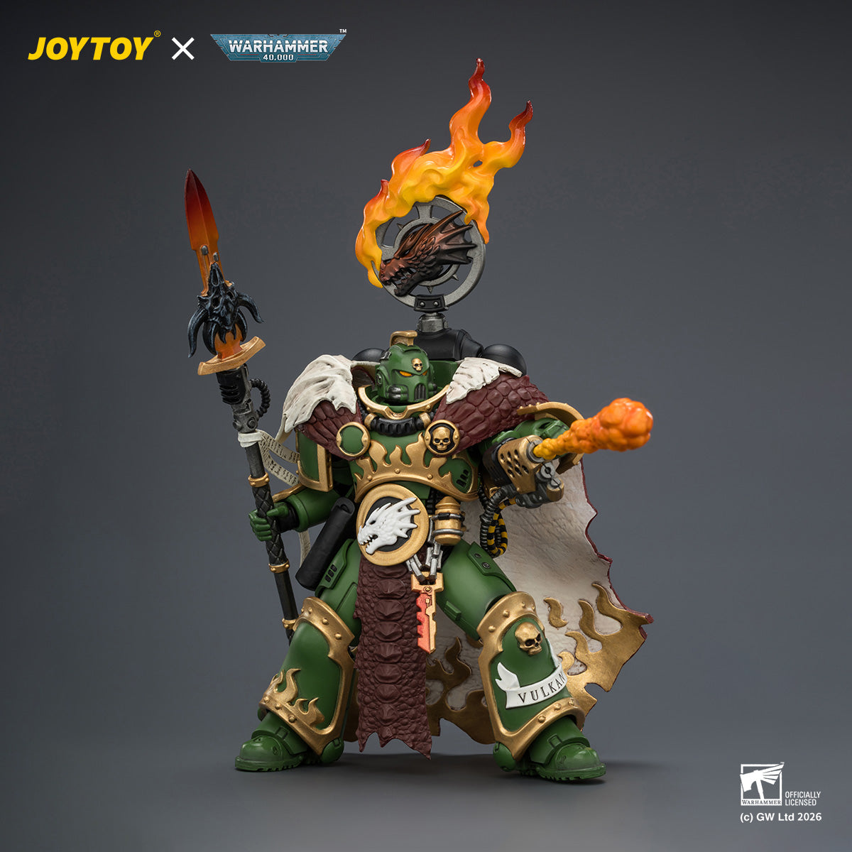JOYTOY 1/18 サラマンダー ヴァルカン・へスタン（フォージファーザー） ヴァルカンの槍と鍛造のガントレット装備 JT04438 可動フィギュア 塗装済み 完成品