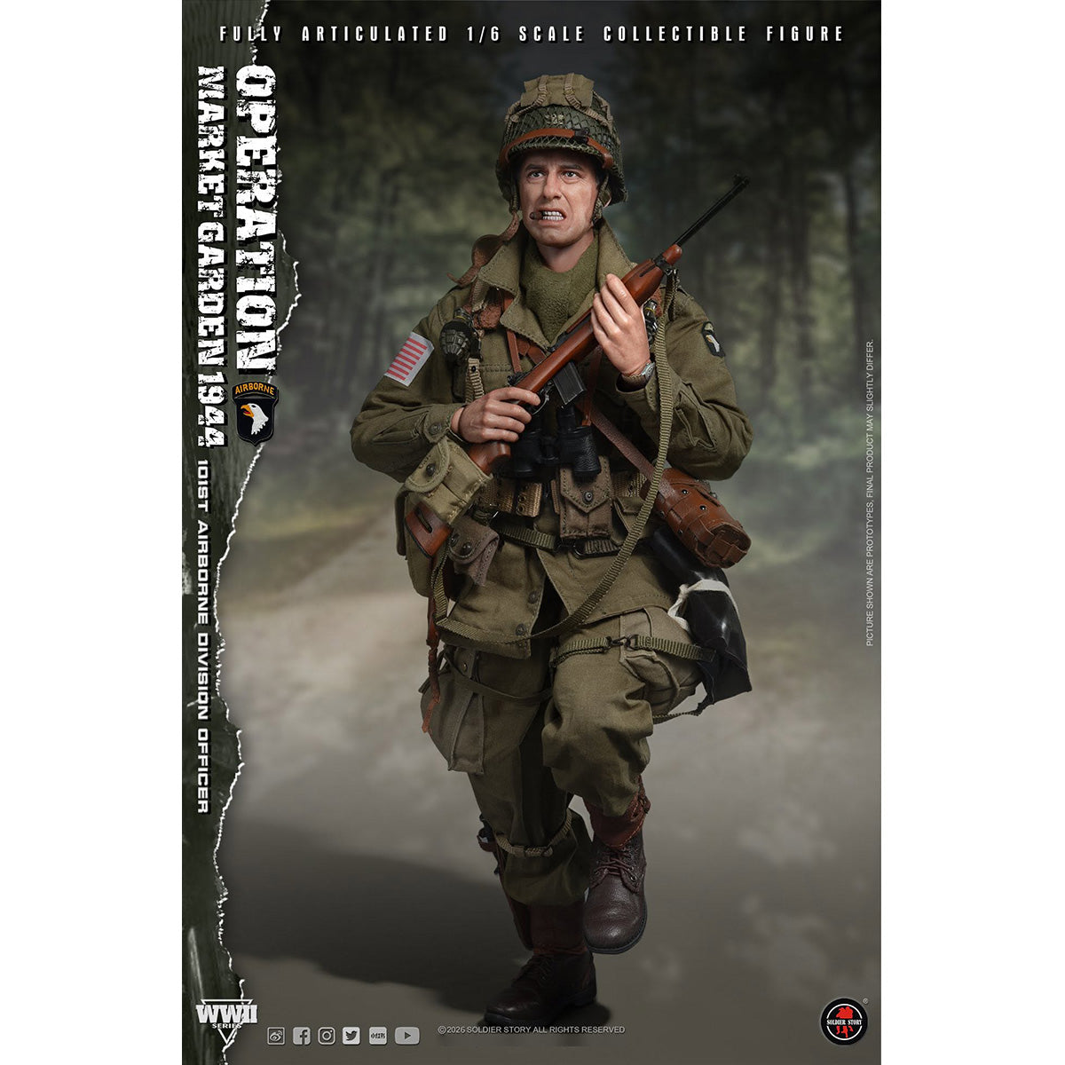 SOLDIERSTORY 1/6 ＷＷ2 マーケット・ガーデン作戦 第101空挺師団 将校 SS145 アクションフィギュア 塗装済み 完成品