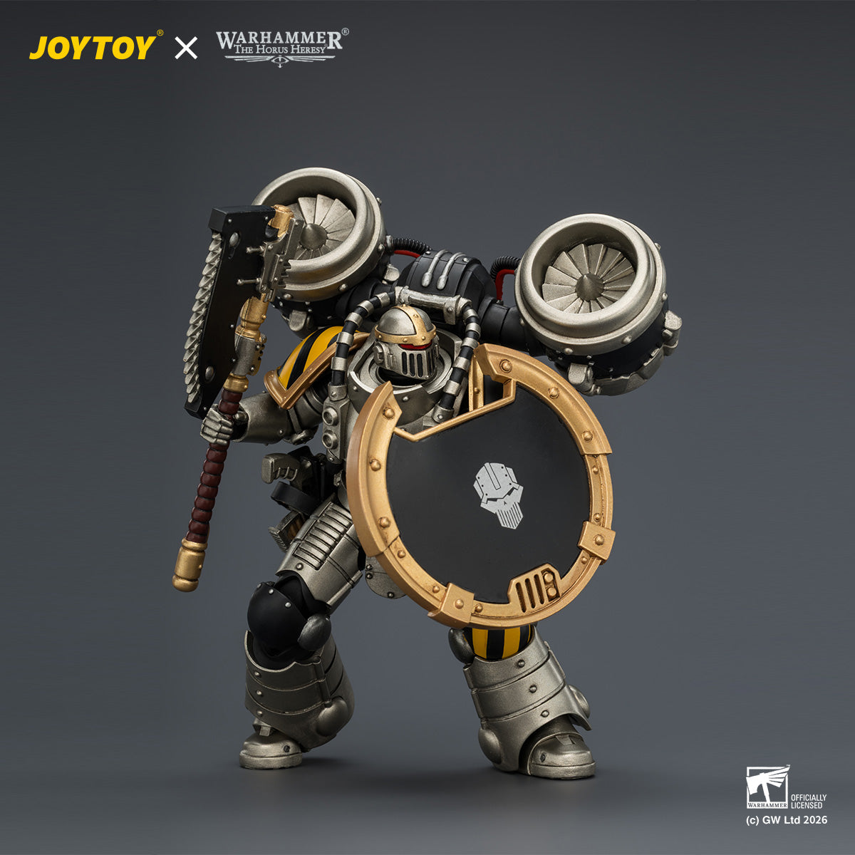 HiPlay JOYTOY 1/18 アイアン・ウォリアー MkII アサルト・レジオネア 1（ボルトピストル、チェーンアックス＆コンバットシールド装備） JT04490 可動フィギュア 塗装済み 完成品
