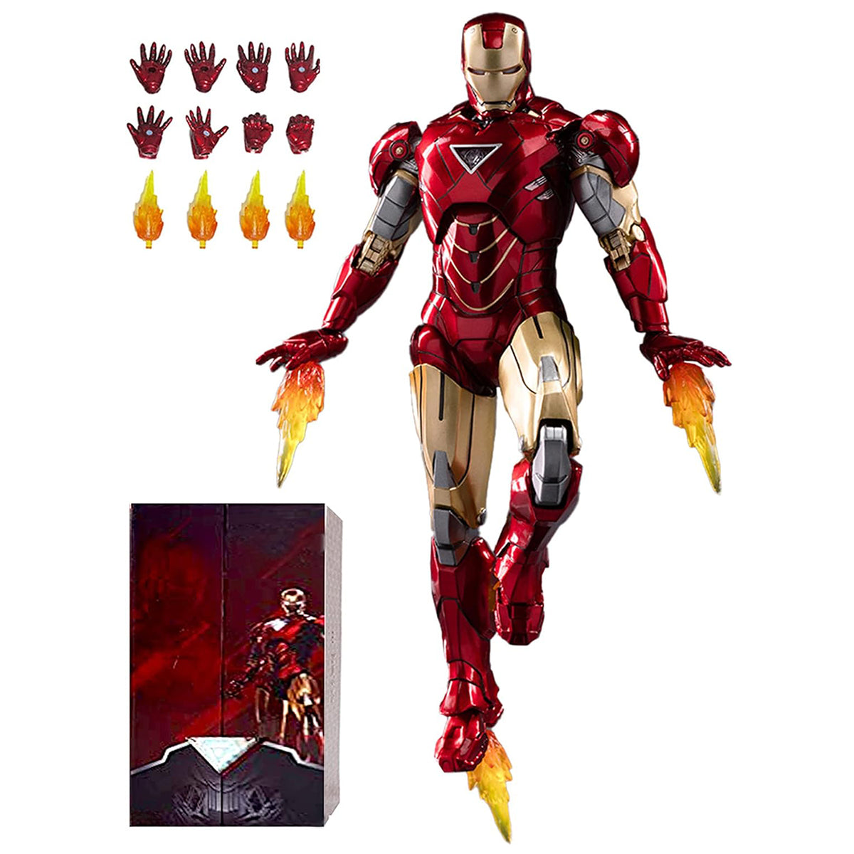 HiPlay 中動モデル 1/10 アイアンマン 可動 アクション フィギュア フルセット 非発光版
