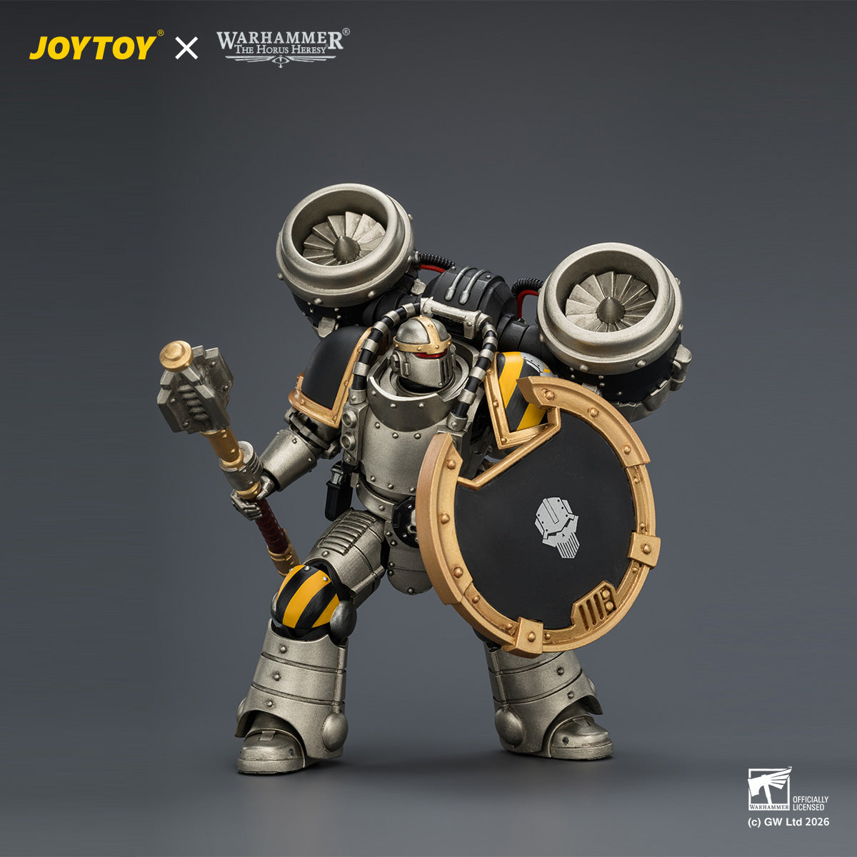 JOYTOY 1/18 アイアン・ウォリアー MkII アサルト・サージェント（ディスインテグレーター・ピストル、パワーハンマー＆コンバットシールド装備） JT04483 可動フィギュア 塗装済み 完成品