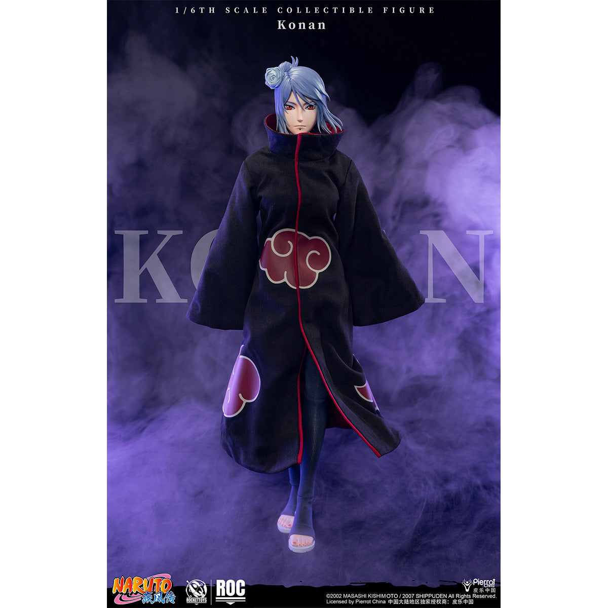 HiPlay ROCKET TOYS 1/6 NARUTO ナルト ROC-023 Konan 小南 可動フィギュア 塗装済み 完成品 アクションフィギュア