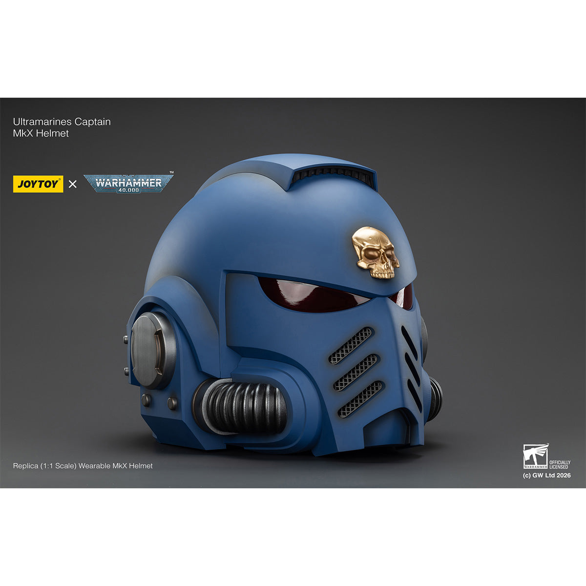 HiPlay JOYTOY 1/1 ウルトラマリーン MkX ヘルメット 塗装済み 完成品