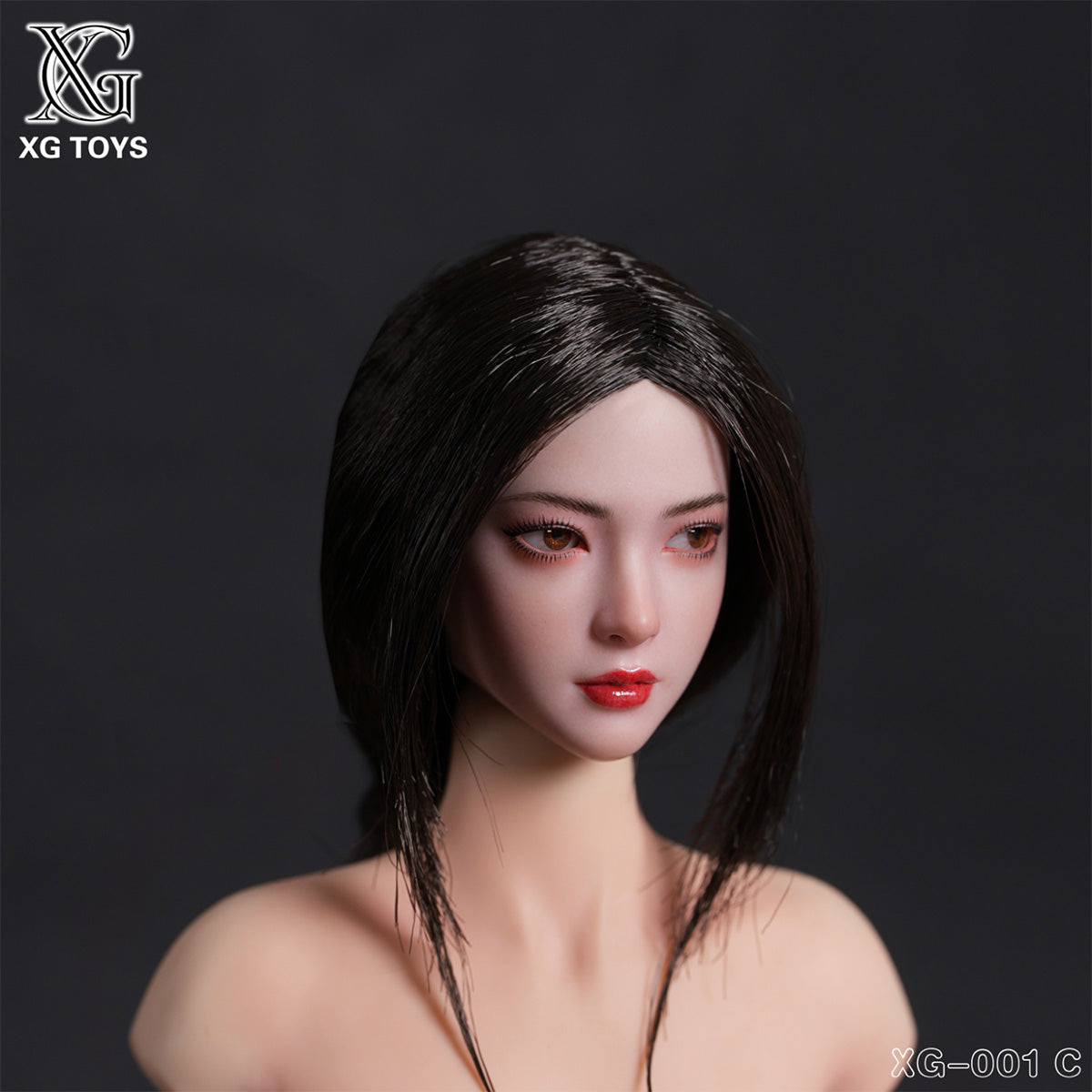 XG Toys 1/6 アジア美女 ヘッド 可動眼 ドール用 頭 塗装済み