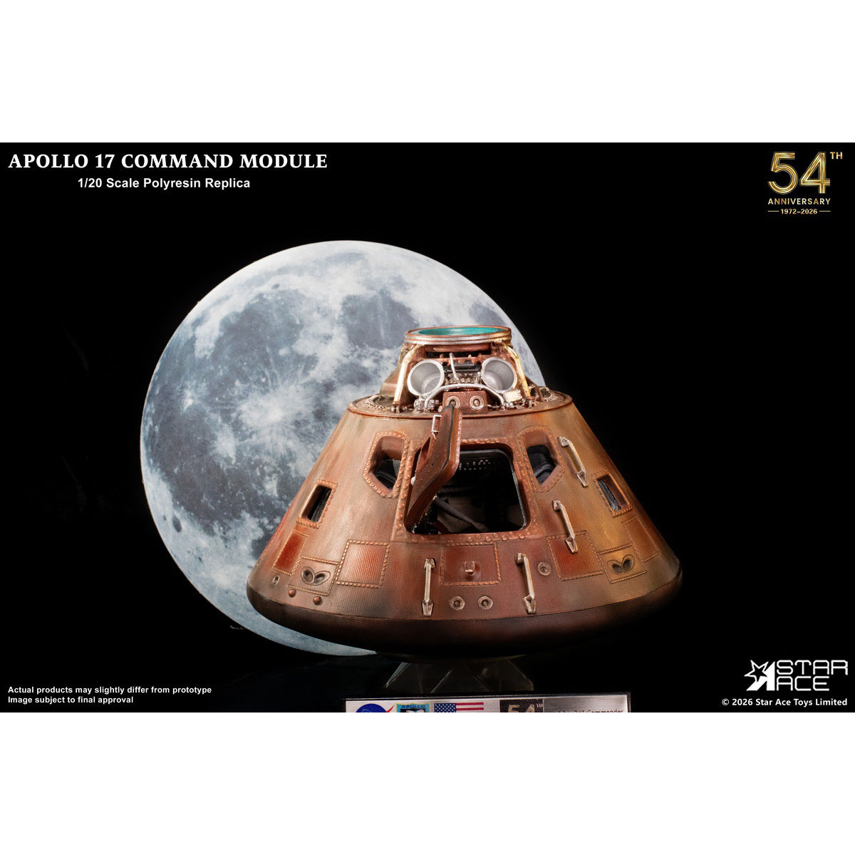 HiPlay STAR ACE Toys 1/20 アポロ17号 司令船 SA0161 塗装済み完成品フィギュア