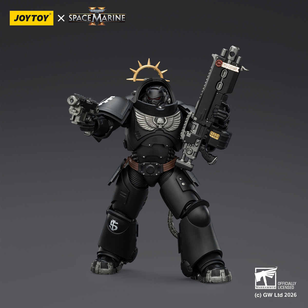 HiPlay JOYTOY 1/18 ウォーハンマー40,000（ゲーム版）ヘヴィ・インターセッサー  ヘヴィ・ボルトライフル＆ボルトピストル装備 可動フィギュア 塗装済み 完成品