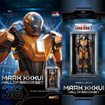 ZDTOYS 1/10 アイアンマン 格納庫 ホール・オブ・アーマー 2.0 セット MK31-MK40 1910-31-40